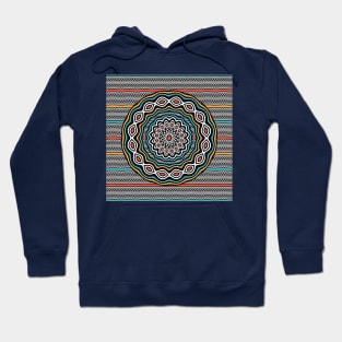 Wavy patterns mandala Hoodie